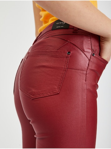 Orsay Skinny Pants in Red