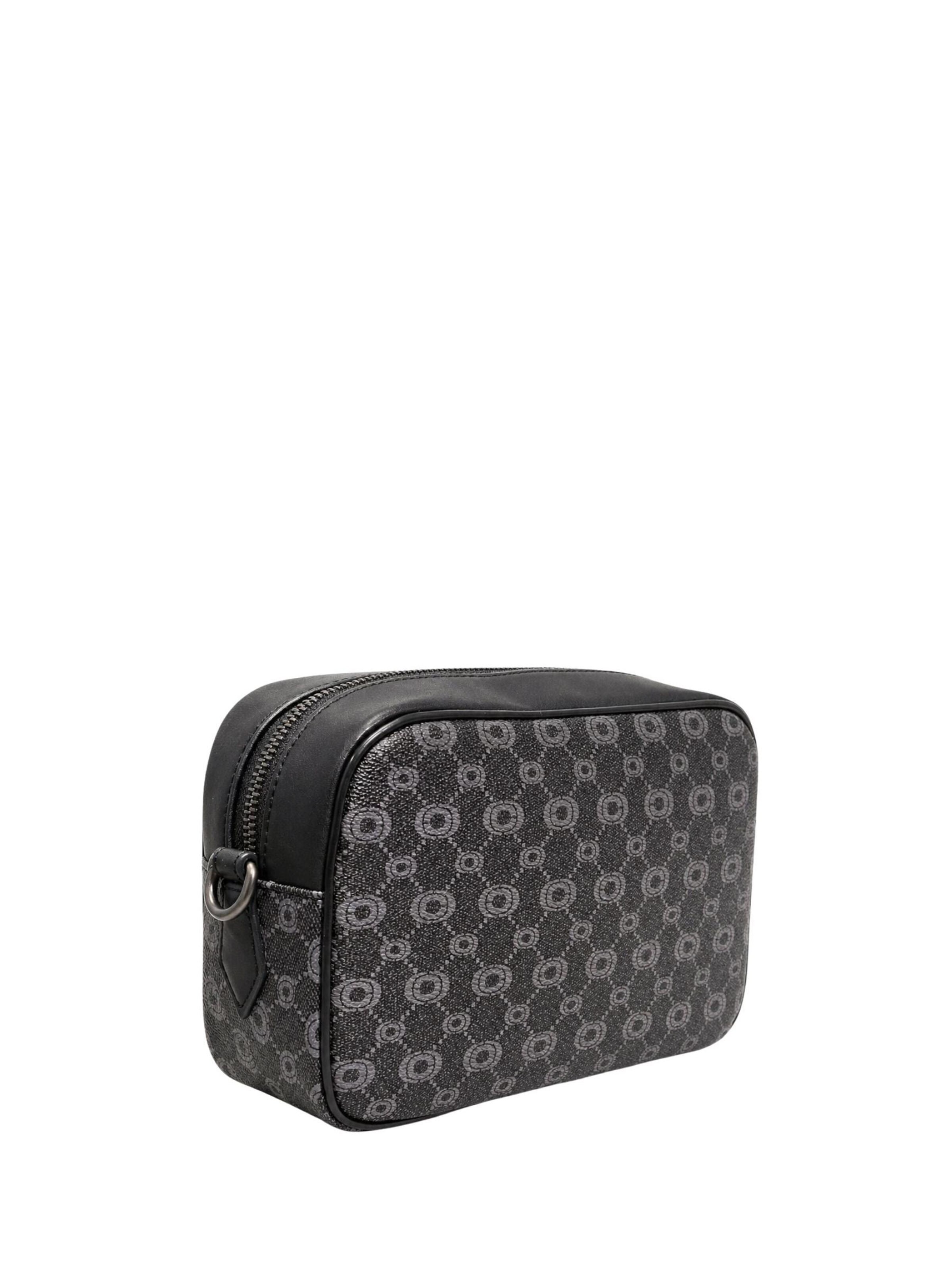 Chabrand Handtasche 'Mini sacoche Chabrand noir en toile enduite siglée garnie cuir'‌‌‌‌ in Schwarz