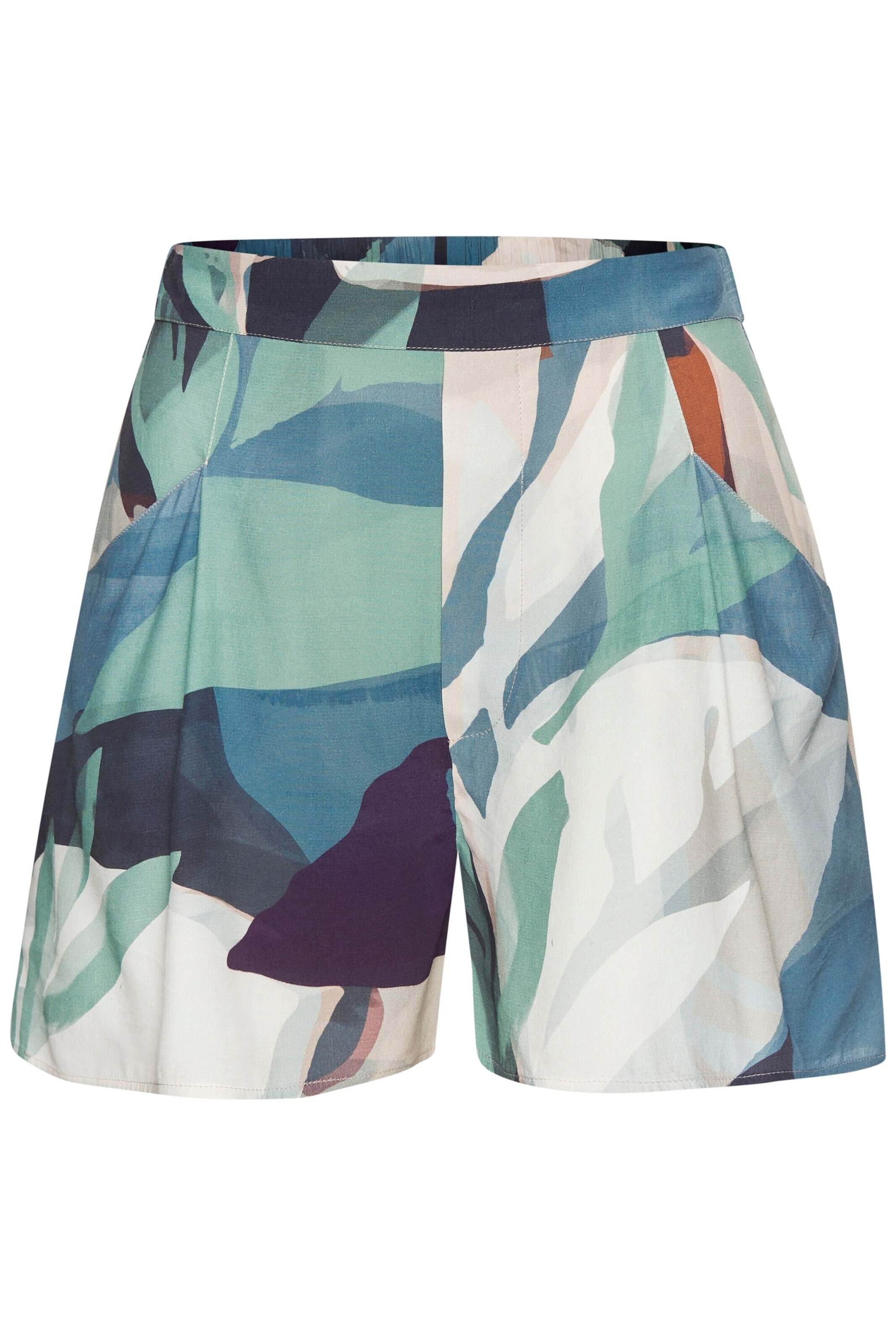 LASCANA Loosefit Kalhoty – modrá: přední strana