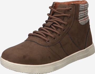 Dockers by Gerli Sneakers hoog in Bruin: voorkant