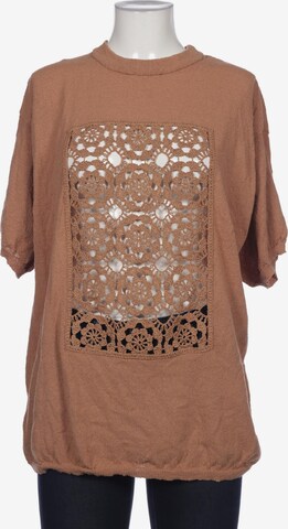 MANGO Top & Shirt in L in Brown: front