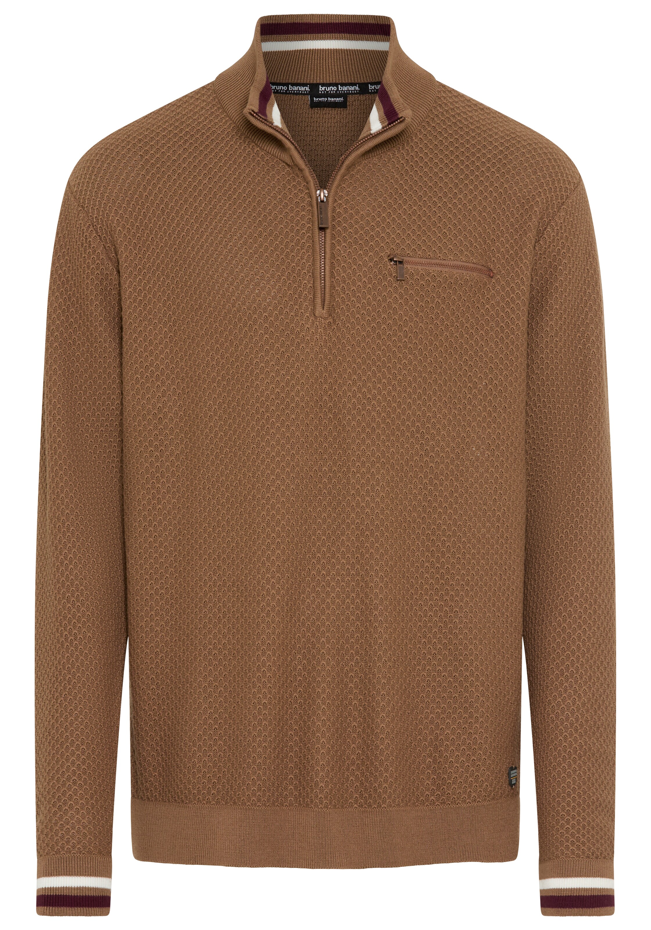 Bruno Banani LM Pullover in S in cognac, Produktansicht