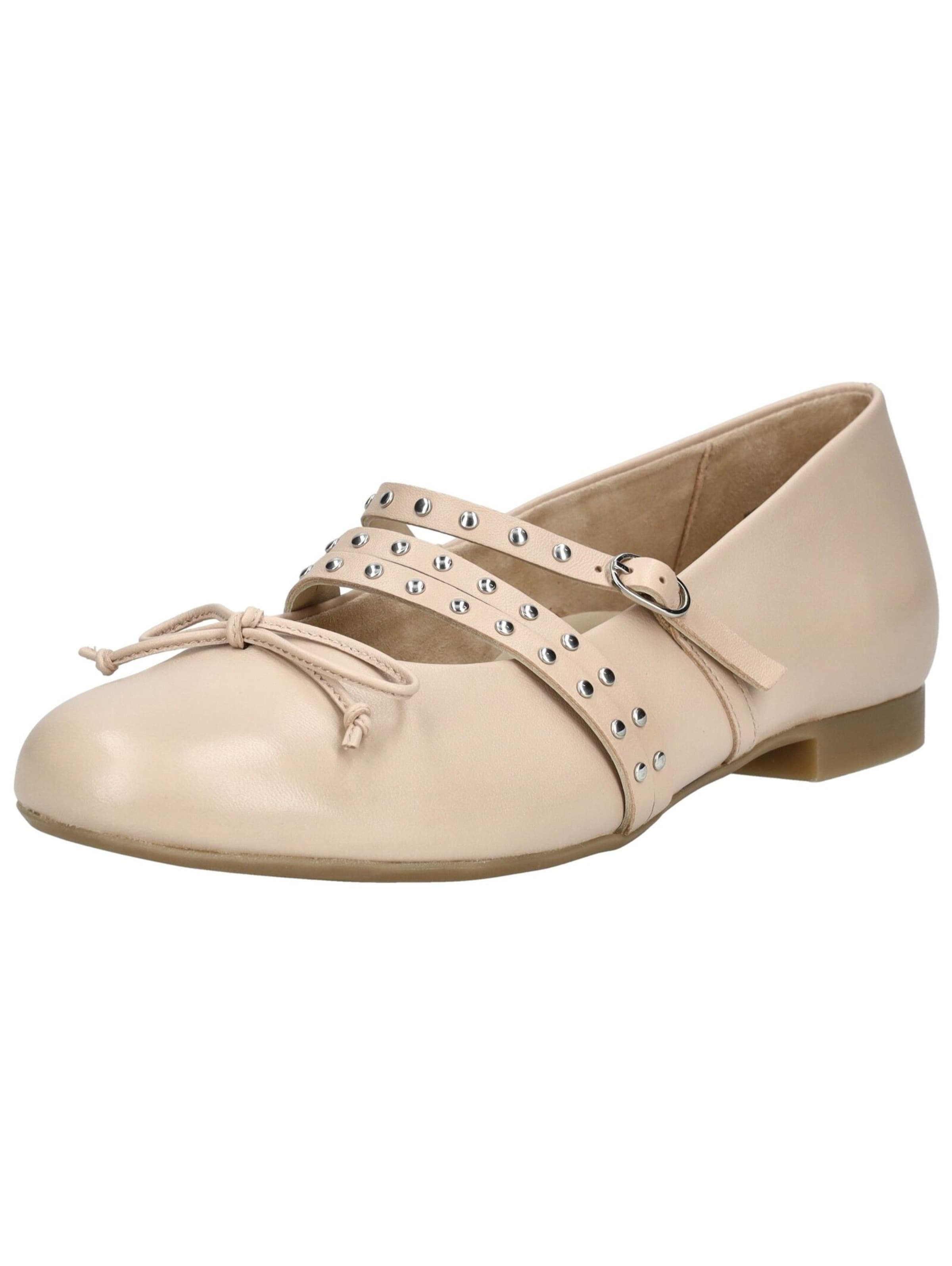 Paul Green Strap ballerina in Beige: front