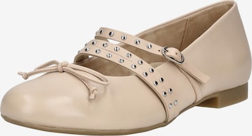 Ballerina con cinturino di Paul Green in beige: frontale