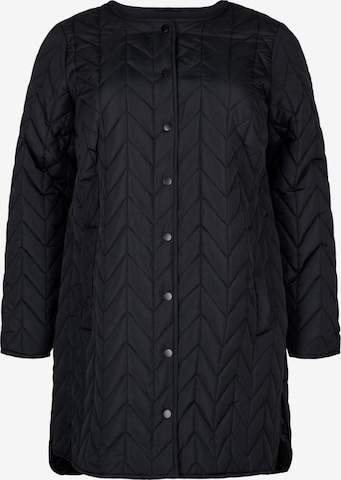 Zizzi Between-Season Jacket 'MGRACE' in Black: front