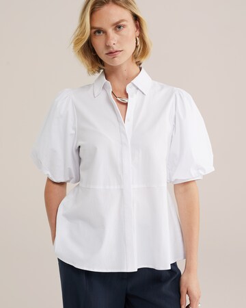 WE Fashion Blouse in Wit: voorkant