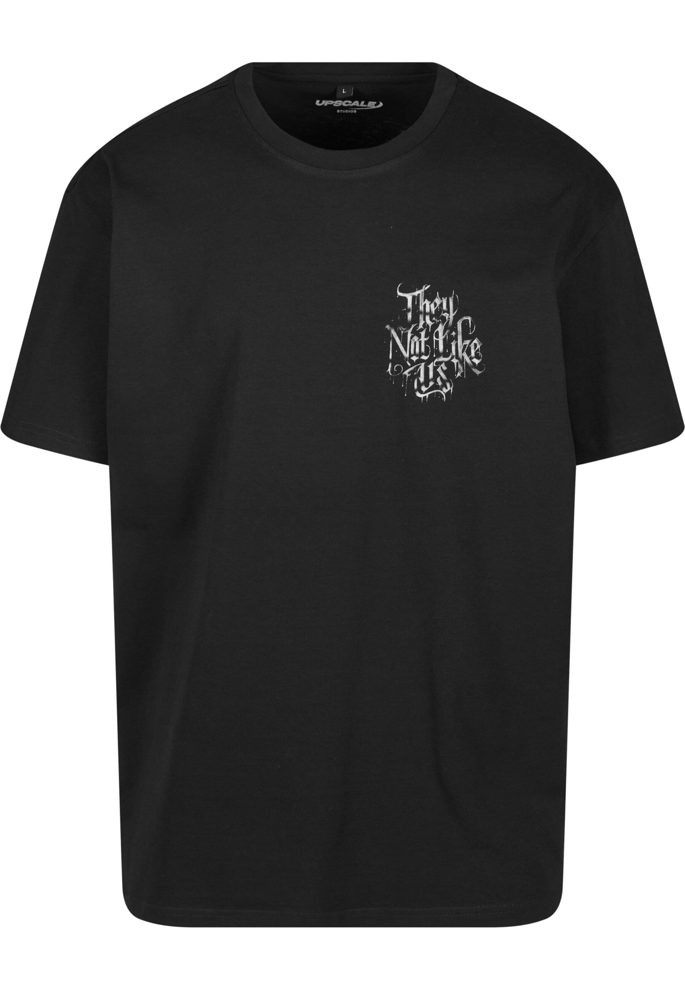 T-Shirt 'Not Like Us' MT Upscale en noir : devant