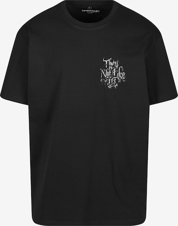 T-Shirt 'Not Like Us' MT Upscale en noir : devant