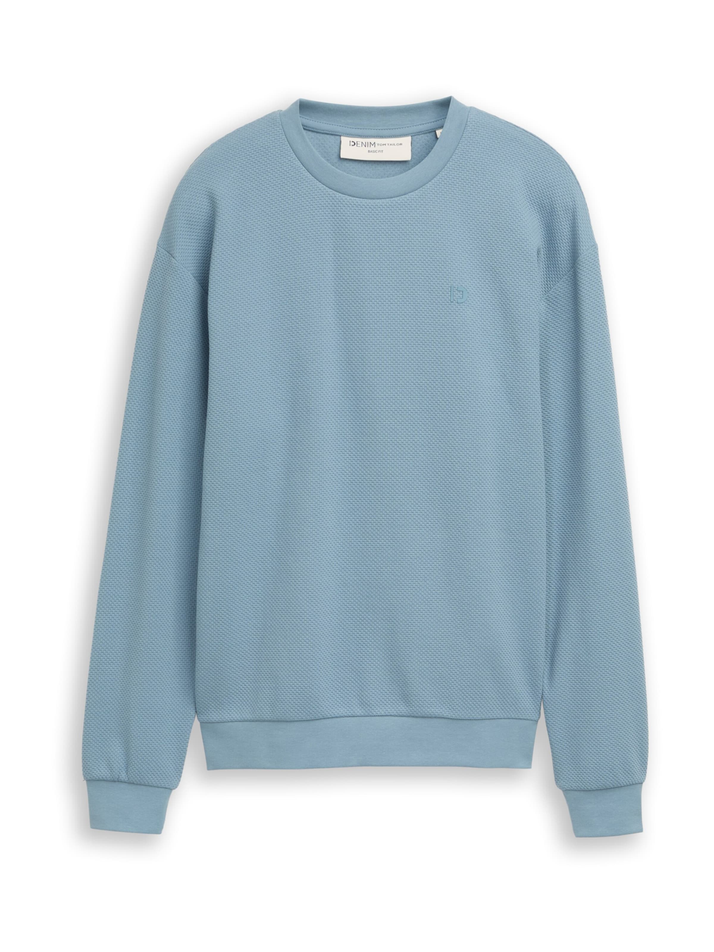 TOM TAILOR DENIM Collegepaita värissä sininen: etupuoli