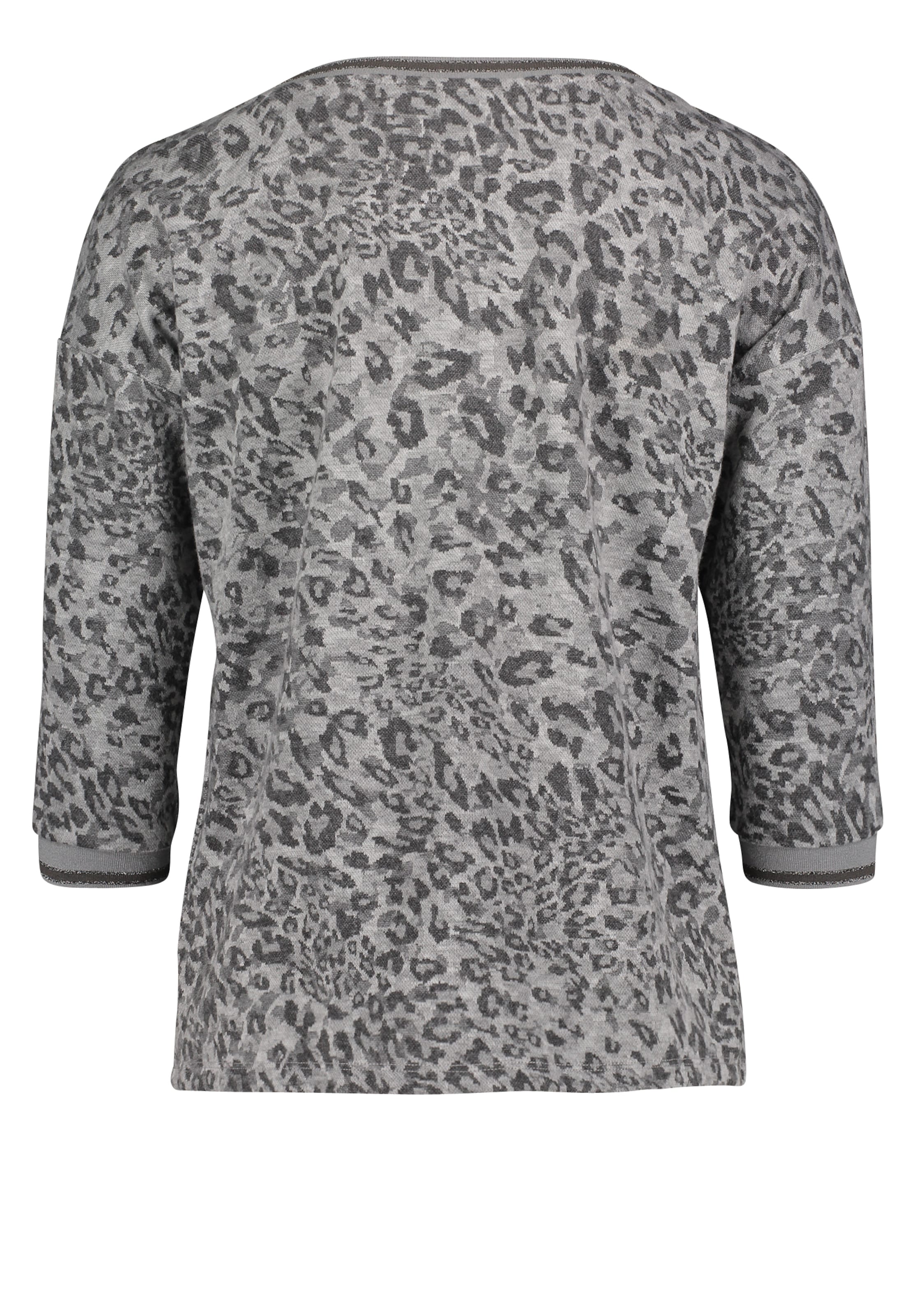 Betty Barclay Casual-Sweatshirt mit Rippbündchen in Grau 
