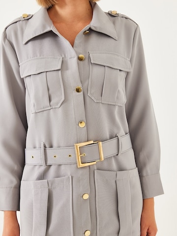 Bianco Lucci Between-seasons coat in Grey