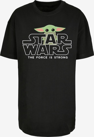 T-shirt 'Star Wars The Mandalorian Baby Yoda' F4NT4STIC en noir : devant