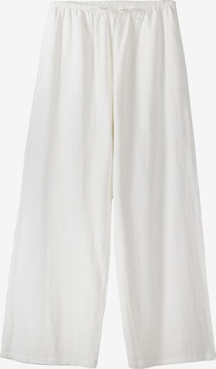 Bershka Pantalon en blanc, Vue avec produit