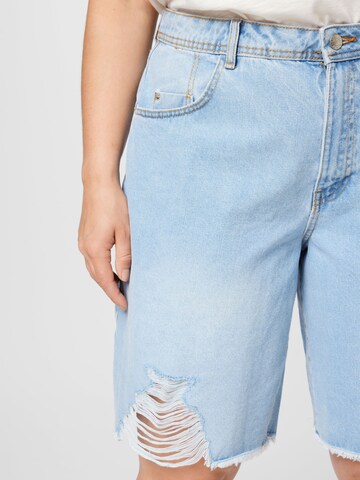 Noisy May Curve Loosefit Jeans in Blauw