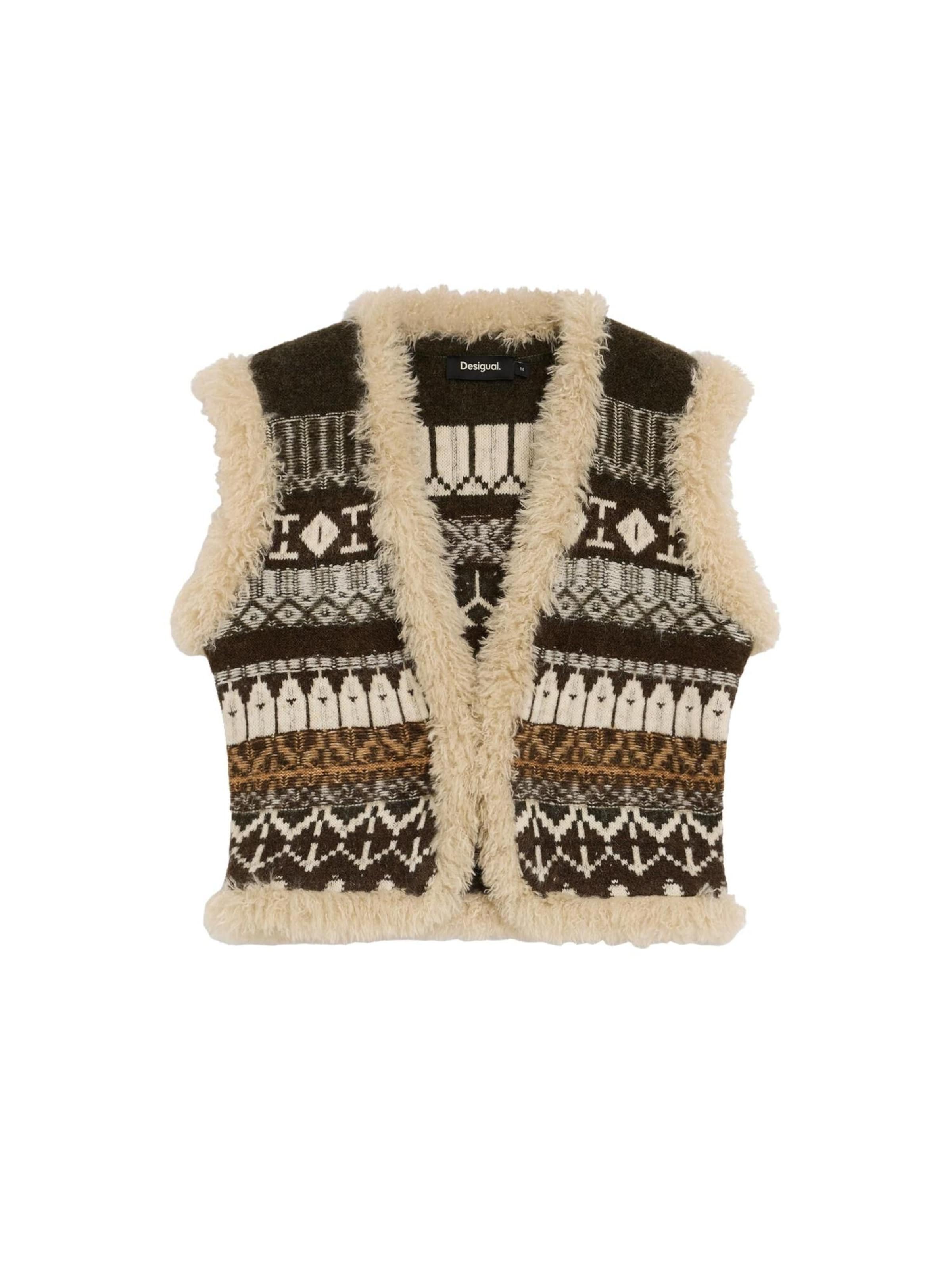 melns Desigual Adīta veste: no priekšpuses