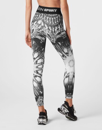 Plein Sport Skinny Leggings ' Optical Flower ' in Schwarz
