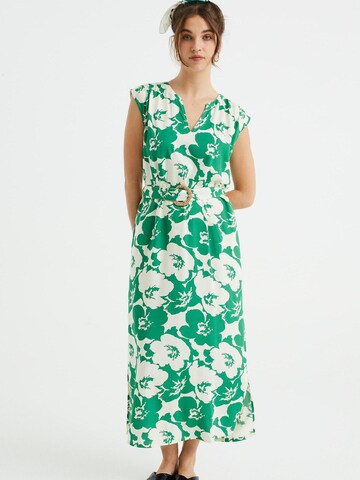 WE Fashion Dress in Green: front