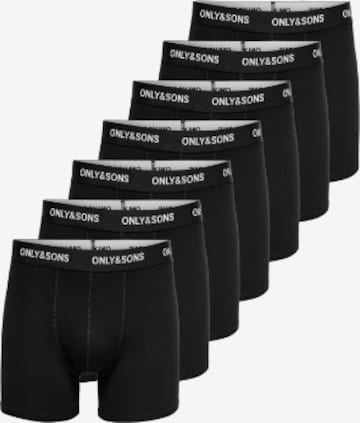 Only & Sons - Calzoncillo boxer 'FITZ ' en negro: frente