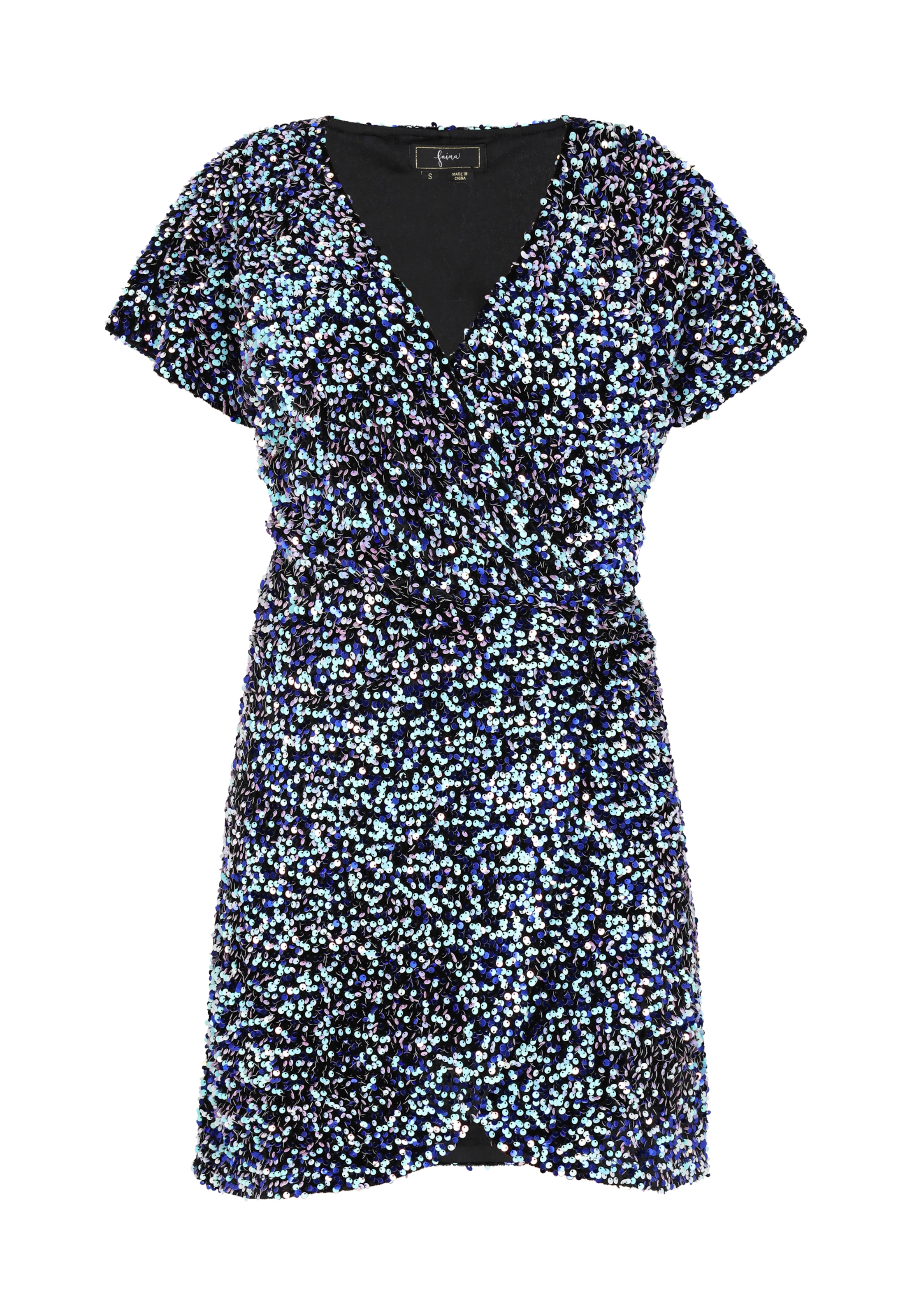 mėlyna faina Kokteilinė suknelė: priekis