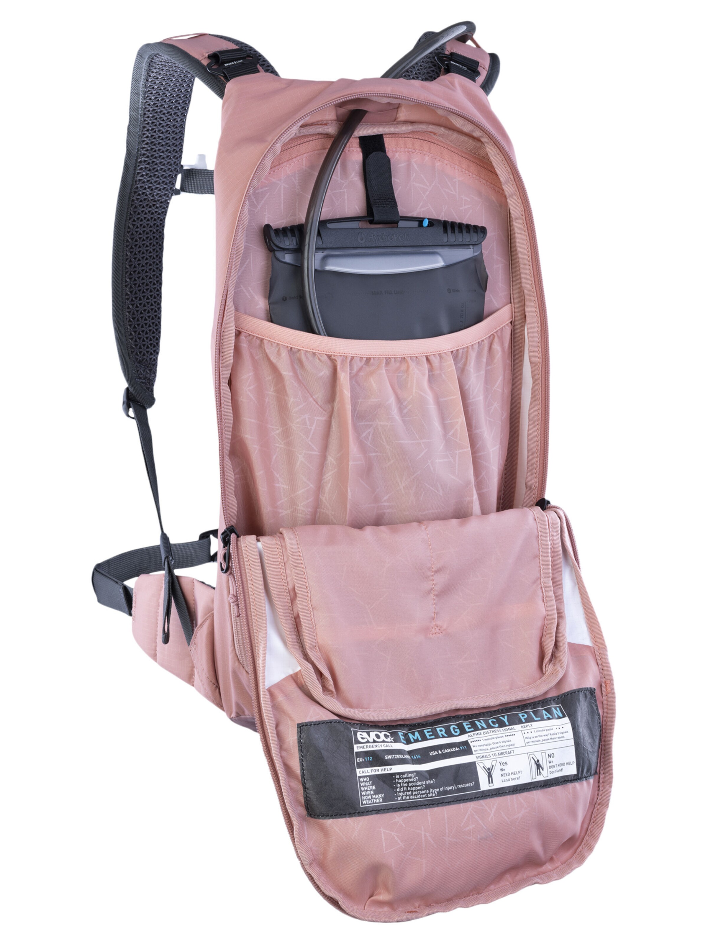 EVOC Rucksack 'STAGE 6 + HYDRATION BLADDER 2' in Pink