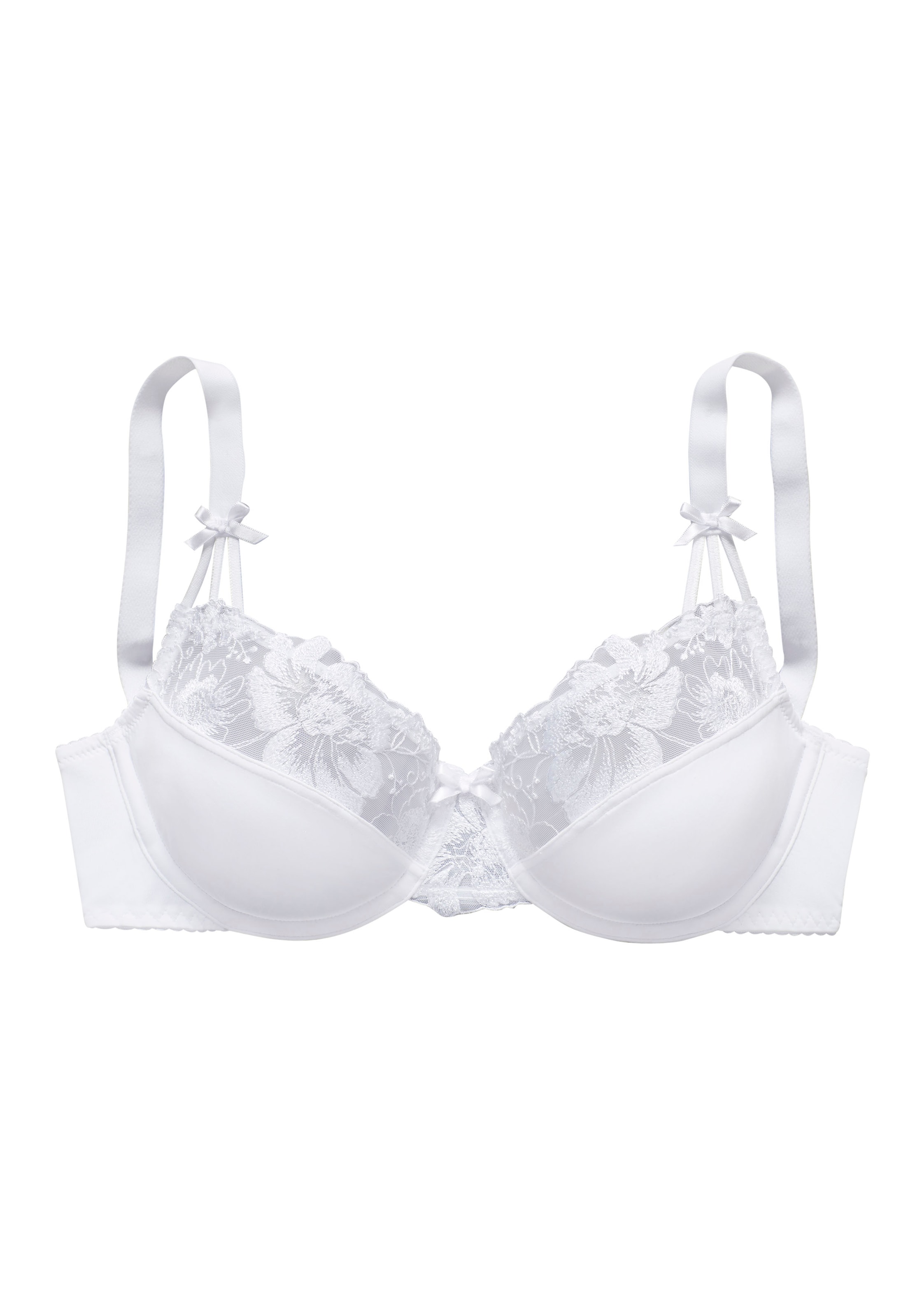 NUANCE Push-up Podprsenka – bílá: přední strana