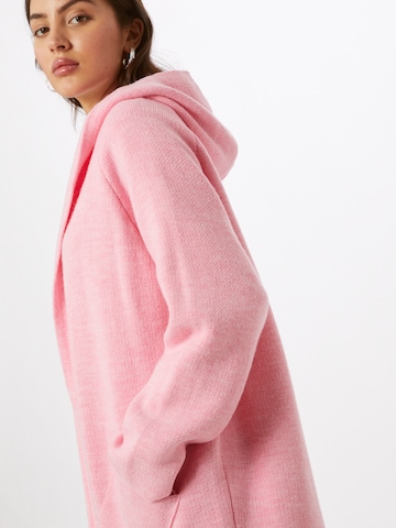 Zwillingsherz Πλεκτό παλτό 'Annabell' σε ροζ
