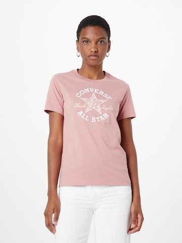 CONVERSE T-Shirt 'Chuck Taylor' in Pink: predná strana