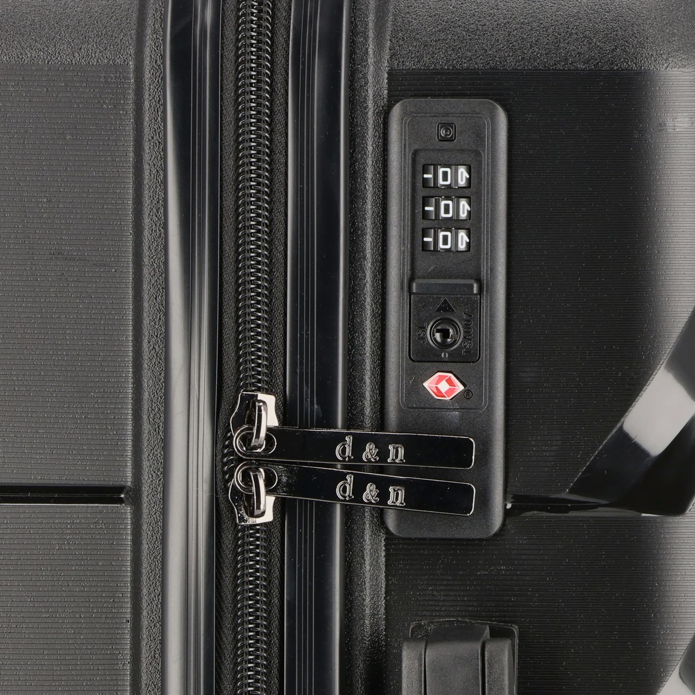 D&N Kofferset in Schwarz