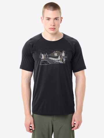 VAUDE Funktionsshirt 'Gleann II' in Schwarz: Vorderseite