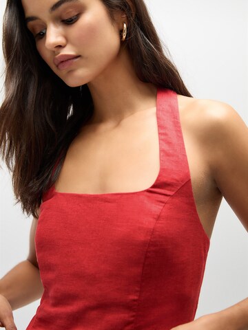 Haut Pull&Bear en rouge