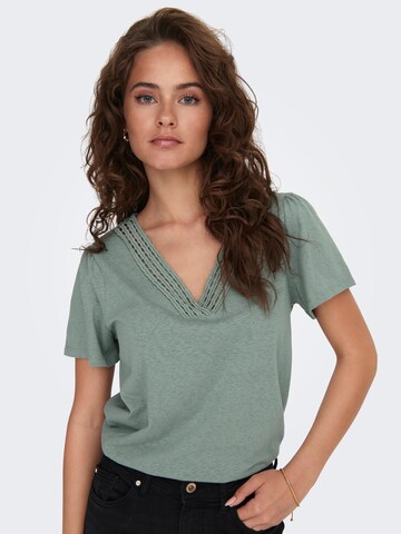 ONLY Shirt 'ONLBENITA' in Groen: voorkant