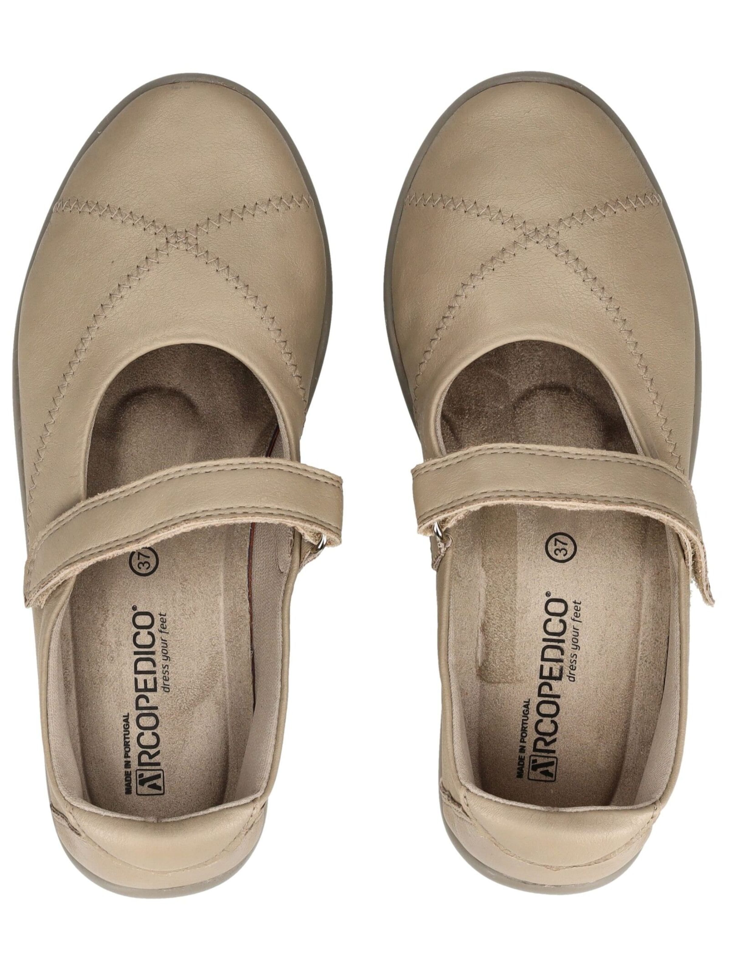 Ballerines à lanières Arcopedico en gris