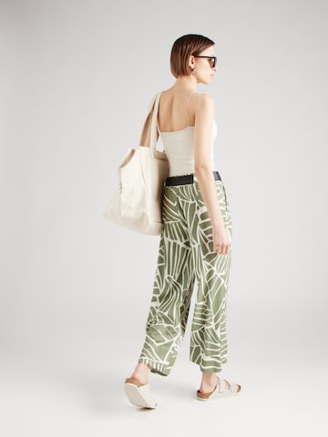ZABAIONE Wide leg Pleat-Front Pants 'Fr44anca' in Green