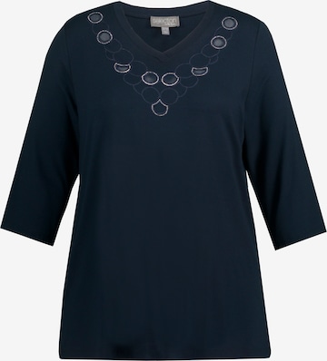 Ulla Popken Shirt in Blauw: voorkant