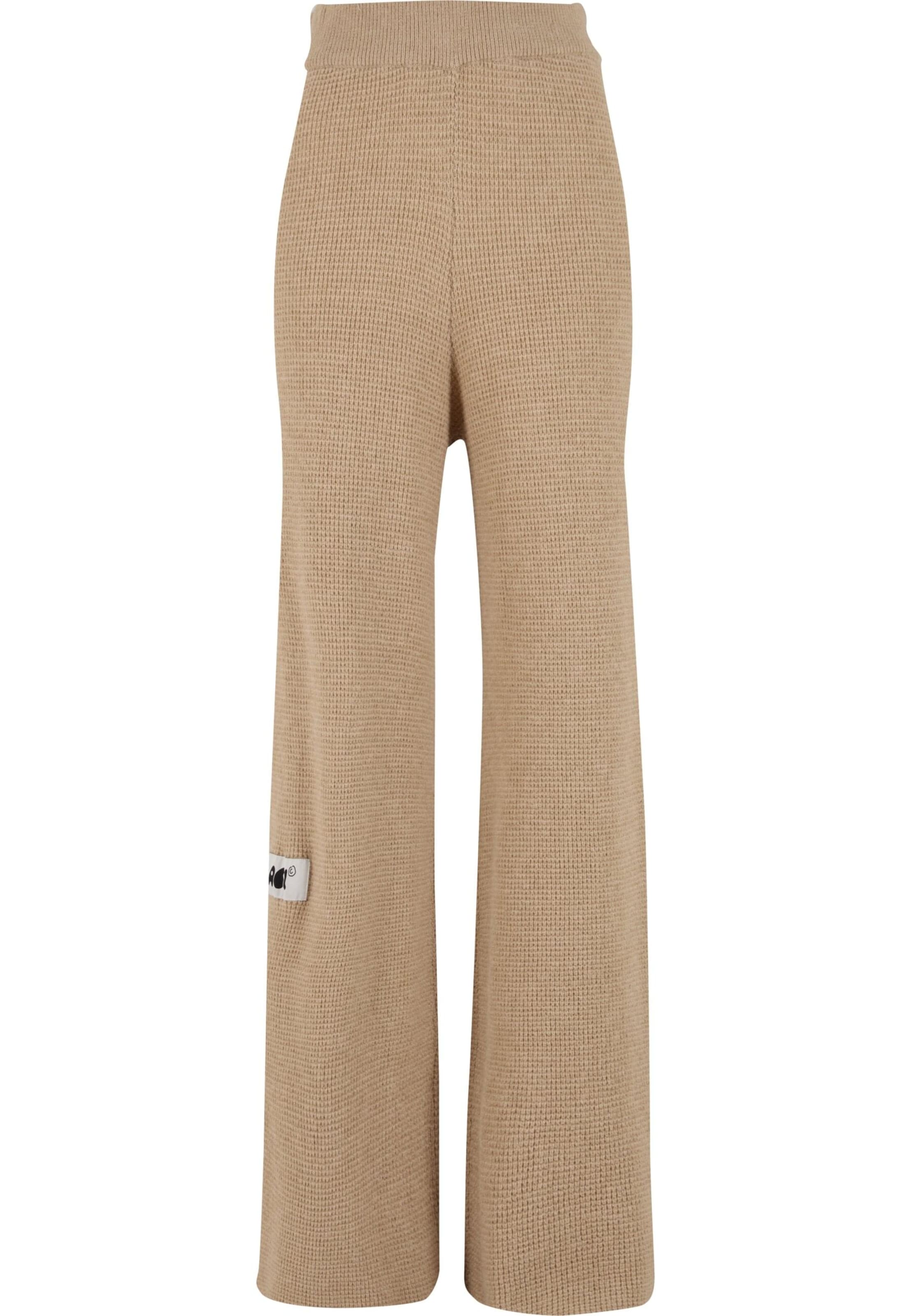 Wide Leg Pantalon Another Cotton Lab en beige : devant
