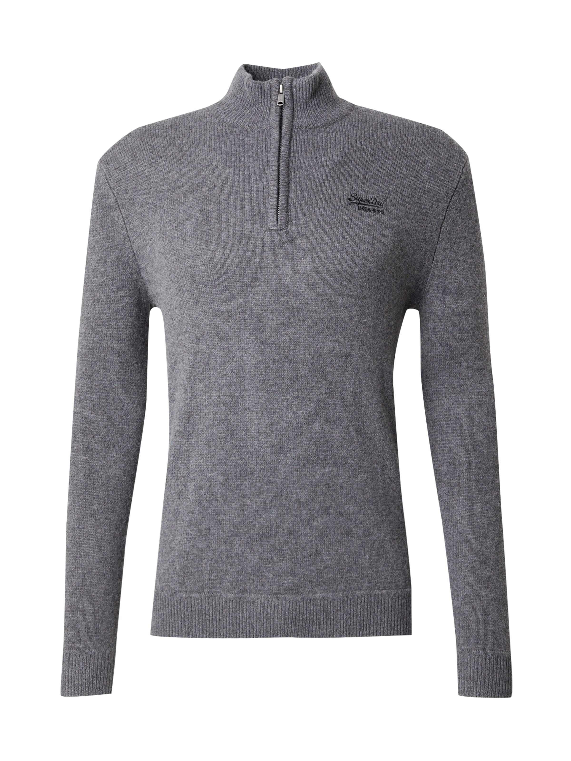 Superdry Trui 'Essential' in Grijs: voorkant