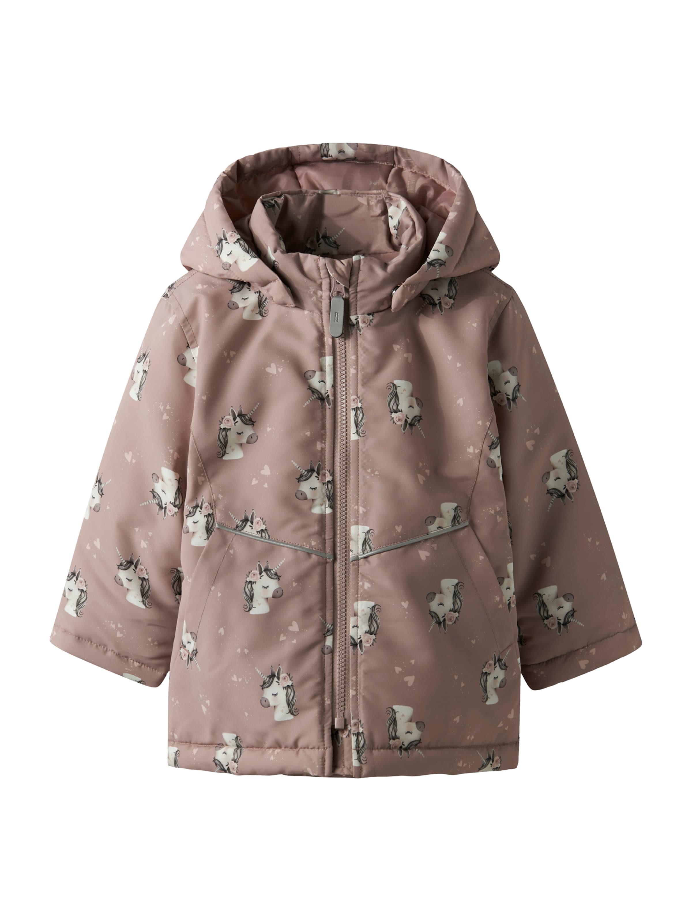 NAME IT Φθινοπωρινό και ανοιξιάτικο μπουφάν 'NMFMaxi' σε ροζ: μπροστά