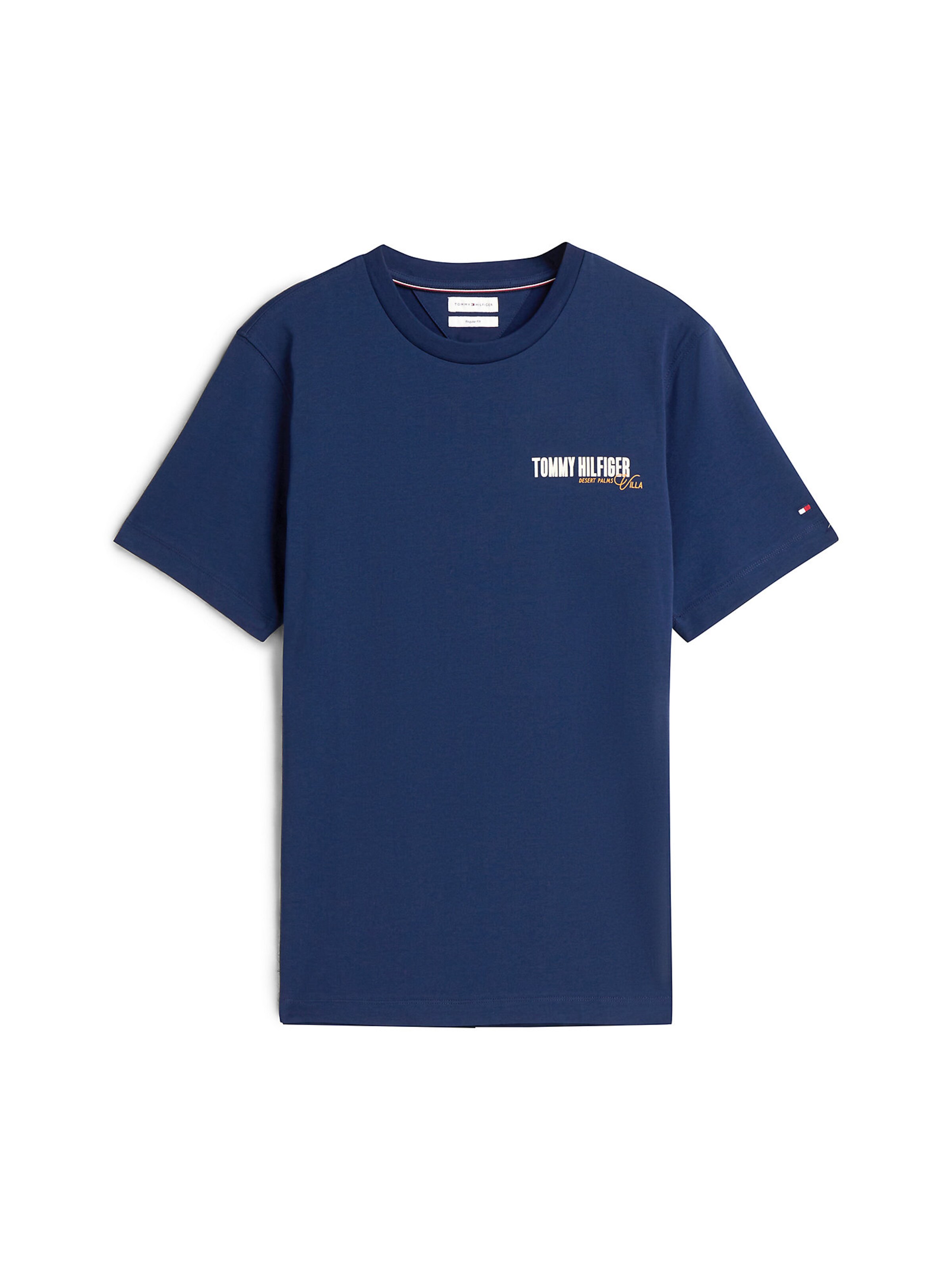 TOMMY HILFIGER T-Shirt in navy / azur / gelb / weiß, Produktansicht