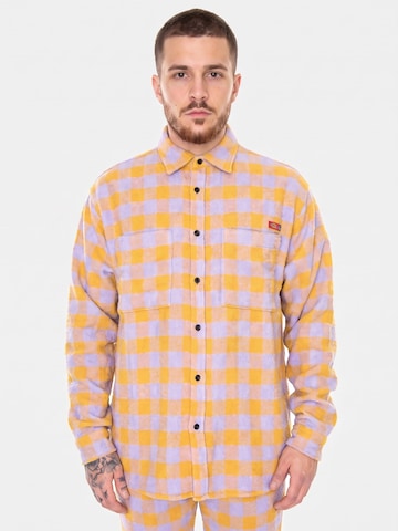 DICKIES Comfort Fit Hemd 'OC x Tweed' in Gelb: Vorderseite