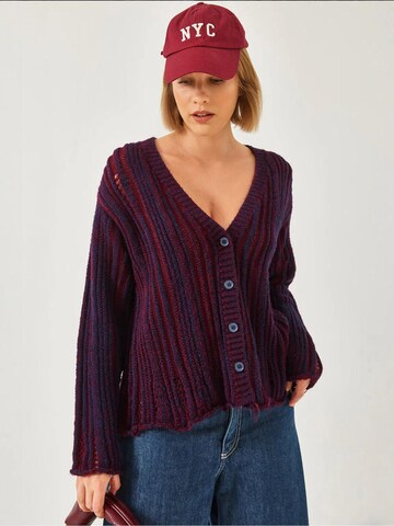 Bianco Lucci Gebreid vest in Blauw