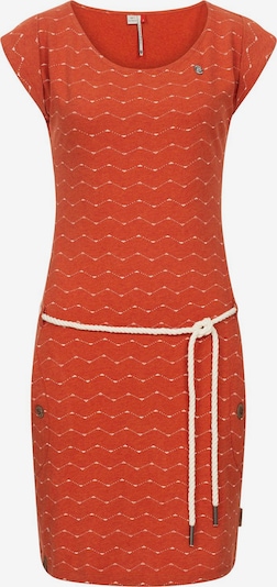 Ragwear Summer Dress 'Tag Zig Zag' in Rusty red / White, Item view