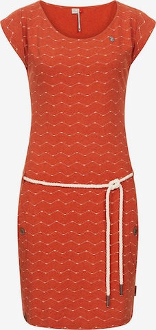 Ragwear Summer Dress 'Tag Zig Zag' in Red: front