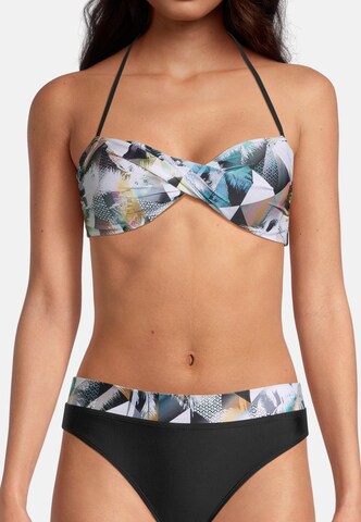 BECO the world of aquasports Bralette Bikini 'Heavenly Palms' in Black