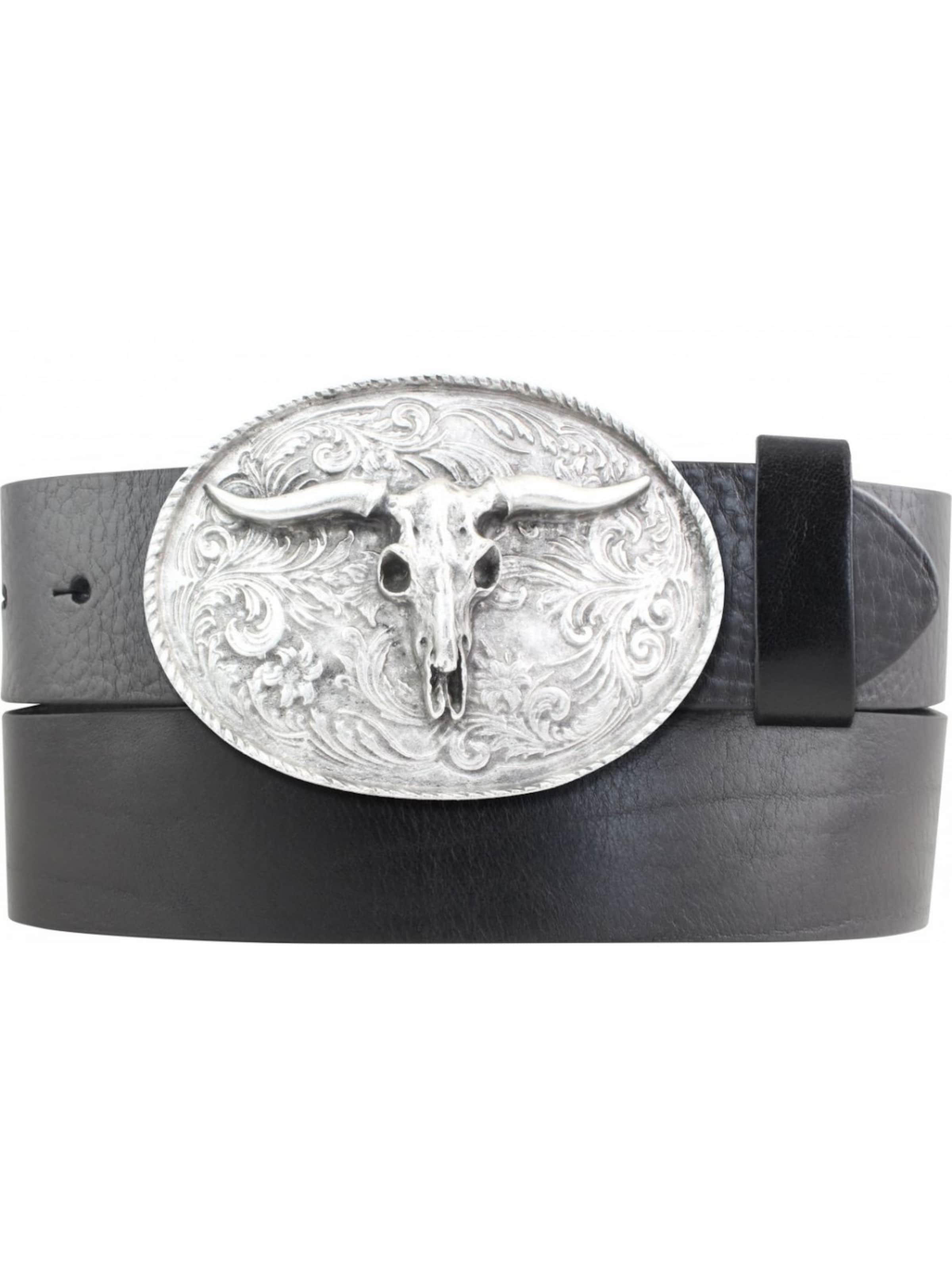 BELTINGER Gürtel 'Lorenzoa'‌‌‌‌‌‌‌‌‌‌ in Schwarz: Vorderseite