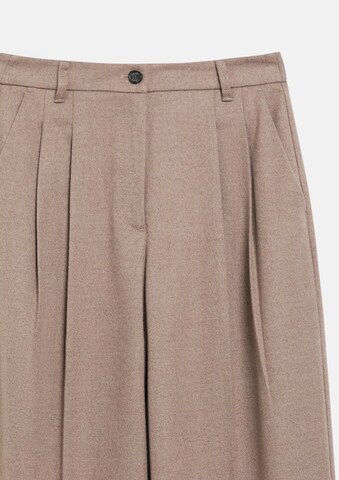 s.Oliver Wide Leg Hose in Braun: Vorderseite