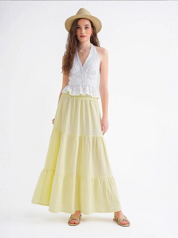 MixRay Skirt in Yellow: front