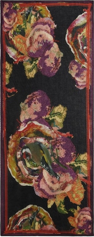 Fular de la Desigual pe negru: față