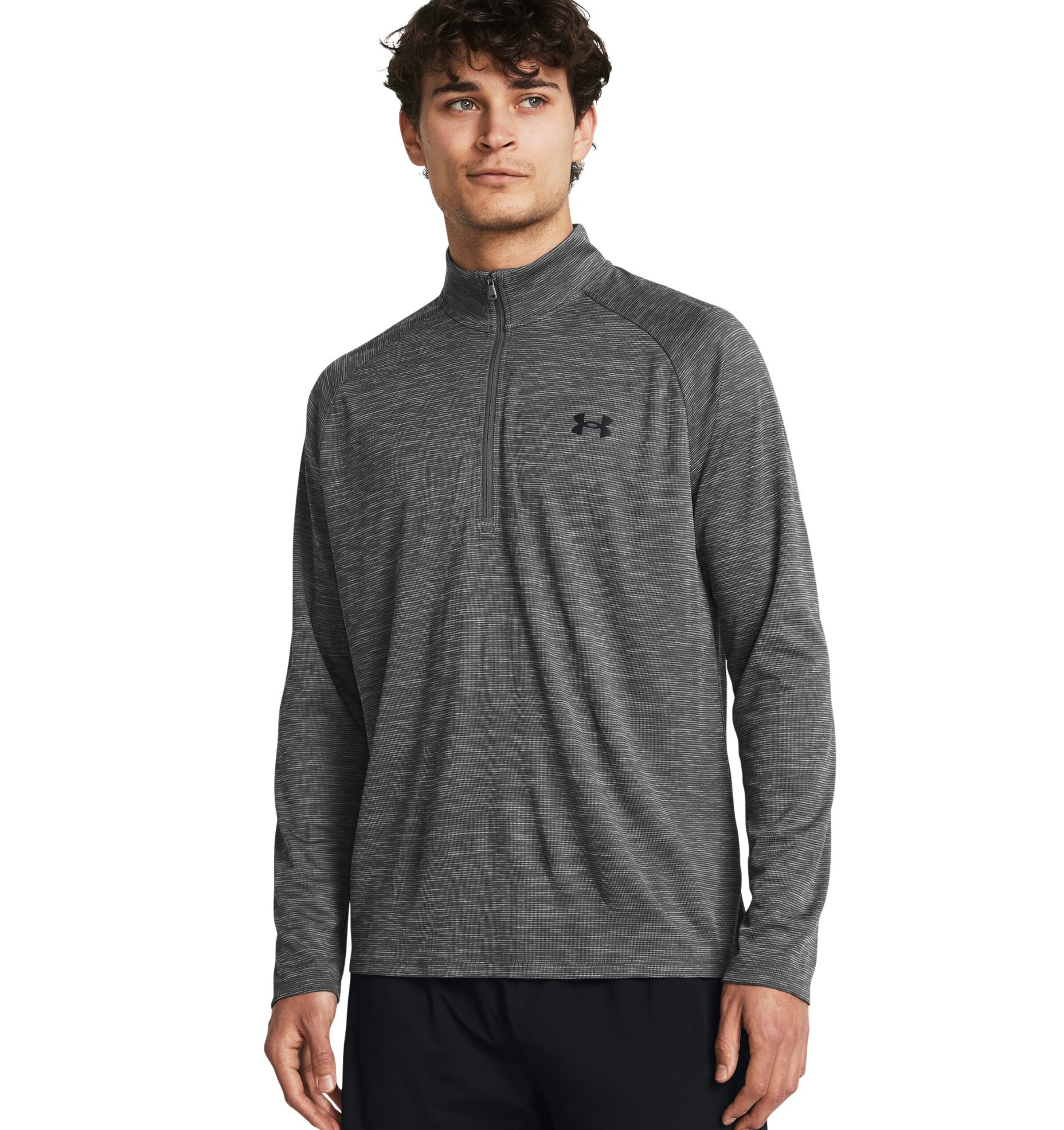 UNDER ARMOUR Functioneel shirt in Grijs: voorkant