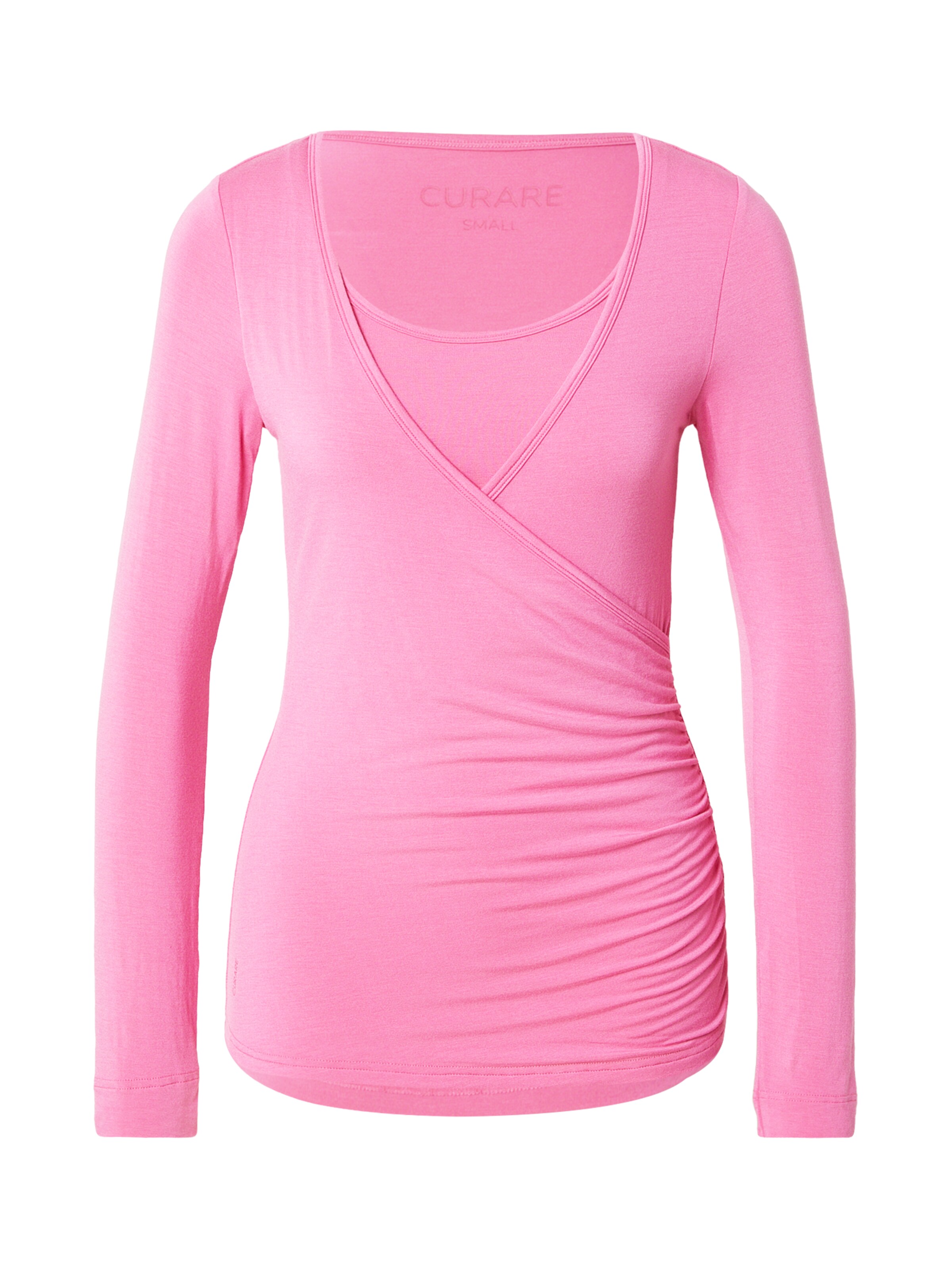 CURARE Yogawear Funktionsshirt 'Flow' in Pink: Vorderseite