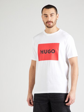 HUGO T-Shirt 'Dulive222' in Weiß: Vorderseite